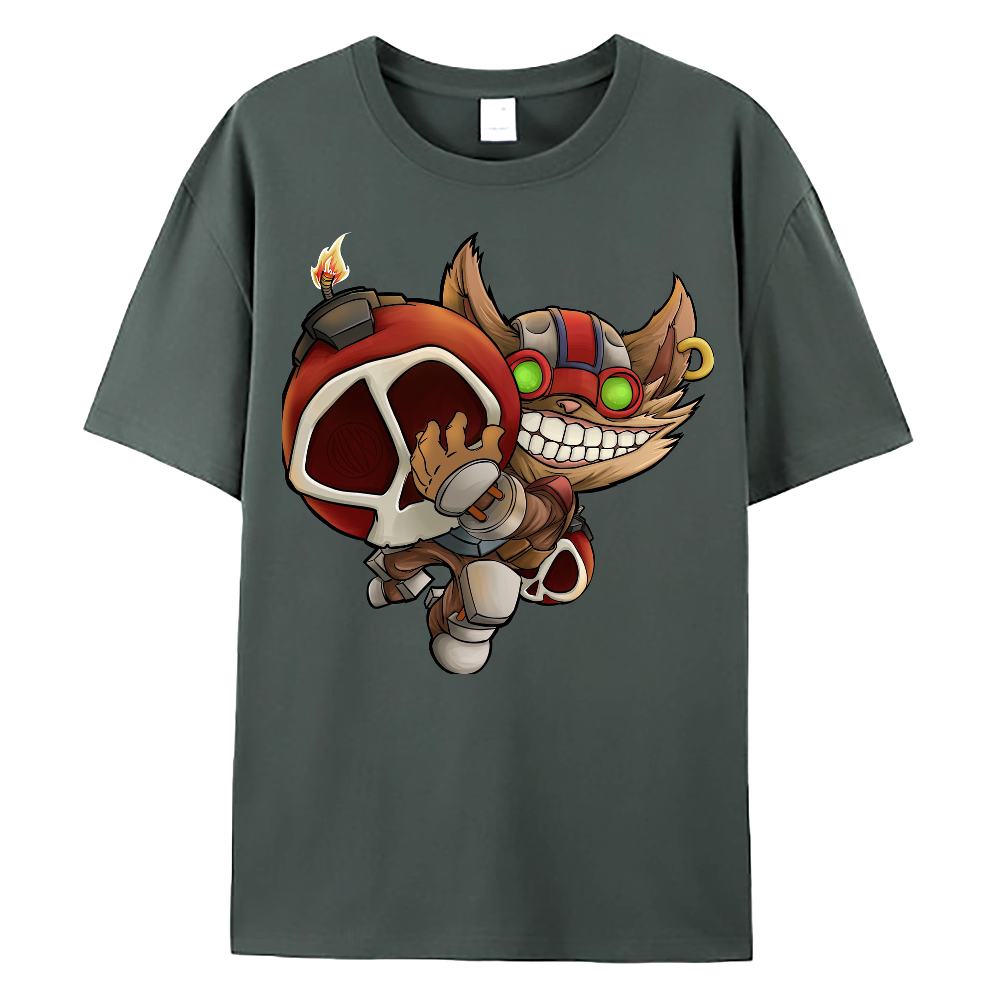 （画像用） リーグ・オブ・レジェンド League of Legends LOL 綿100％ メンズ半袖Tシャツ｜肌触りやわらか＆通気性